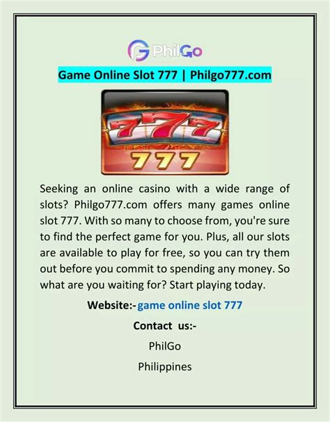 philgo777 login|Go777 Official website .